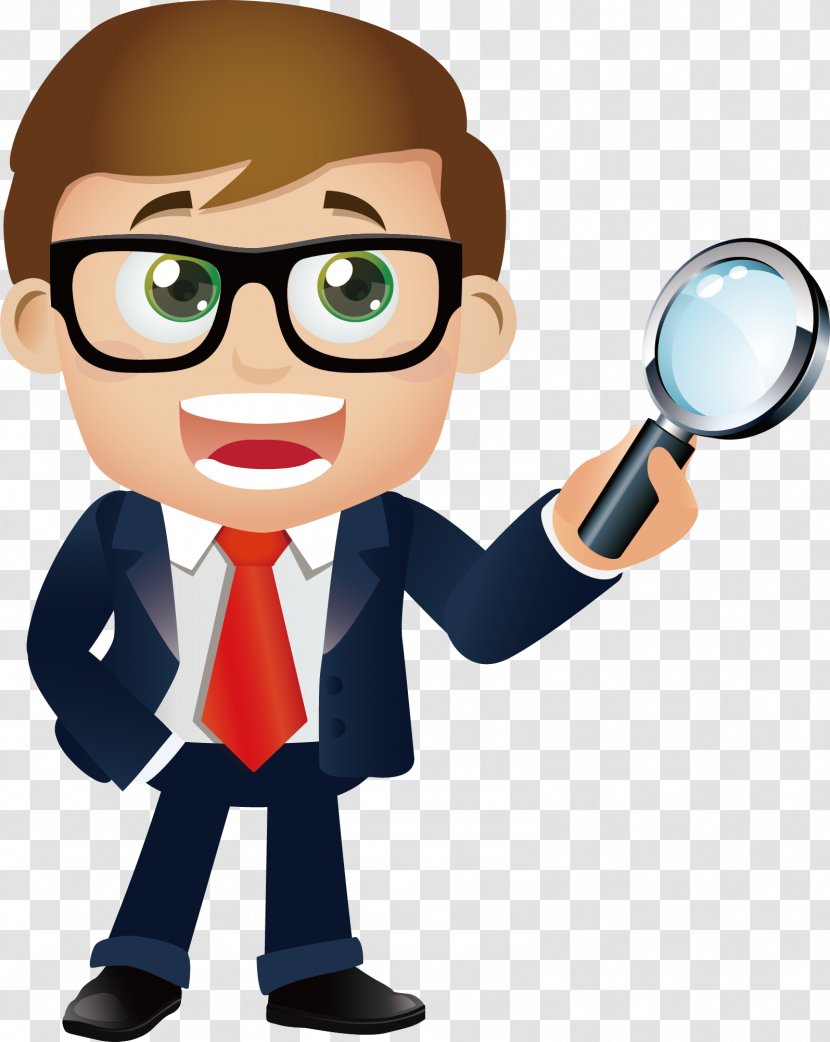 Architectural Engineering - Communication - A Man Holding Magnifying Glass Transparent PNG