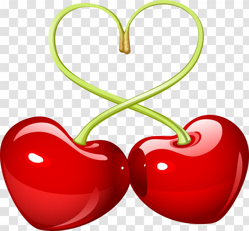 Cherry Love Heart Clip Art Transparent PNG