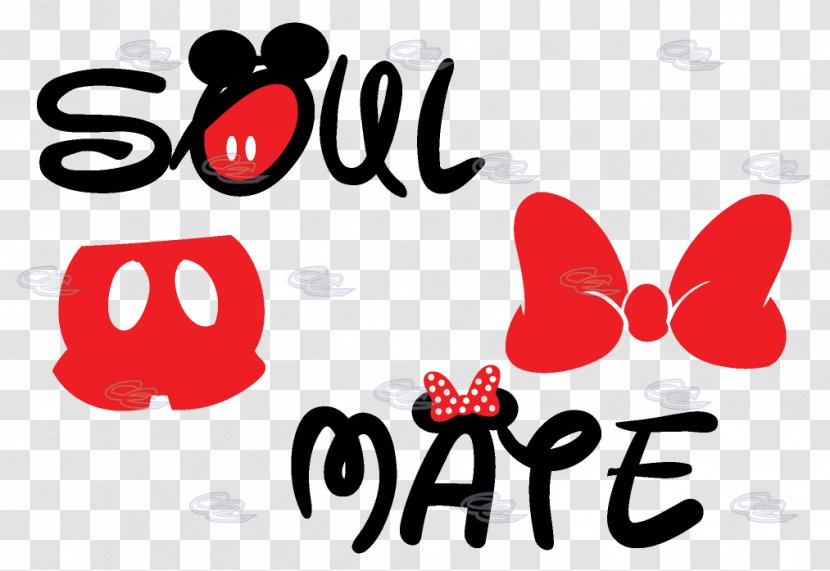 Mickey Mouse Minnie T-shirt Soulmate The Walt Disney Company - Boyfriend Transparent PNG