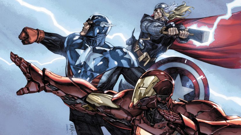 Thor Iron Man Captain America Avengers Desktop Wallpaper - Tree Transparent PNG