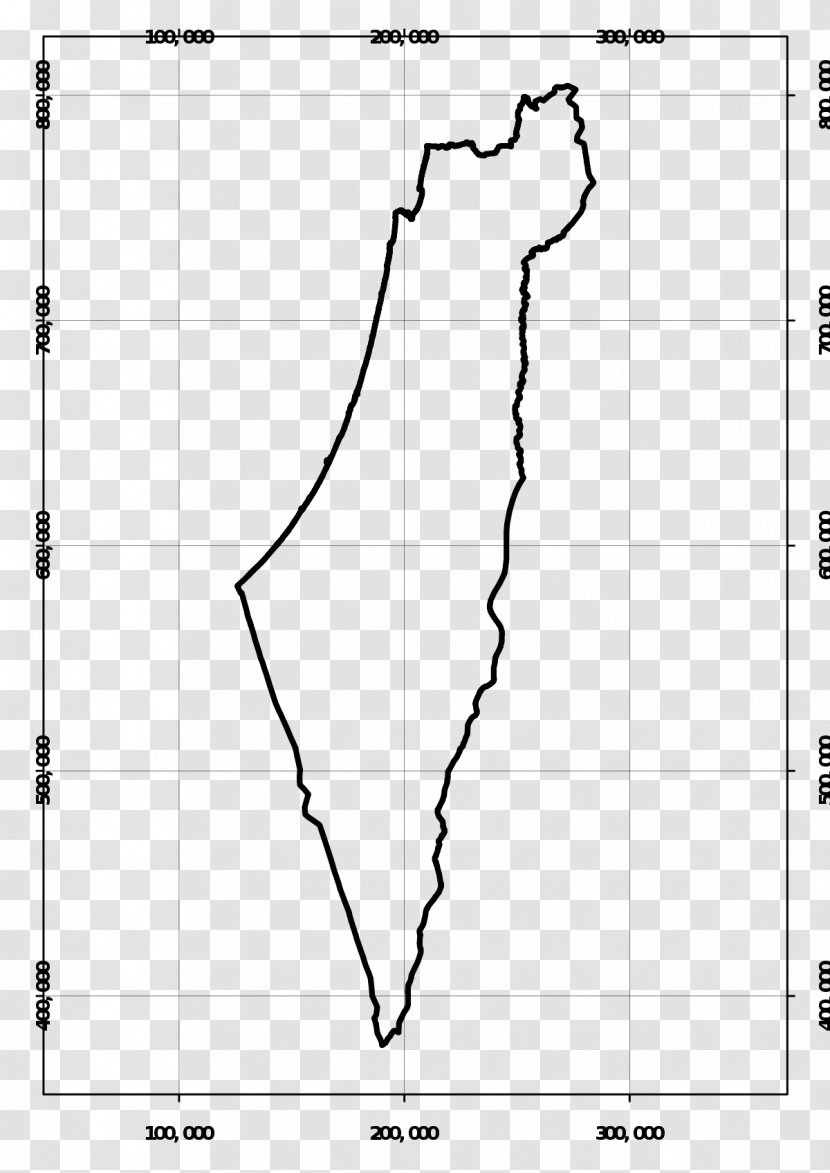 Israeli Transverse Mercator Projection Geographic Coordinate System Cassini Soldner Map - Area - The Prime Meridian Transparent PNG