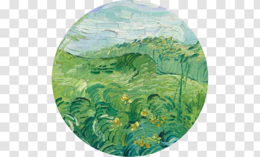 National Gallery Of Art Green Wheat Field With Cypress Fields, Auvers - Biome - Painting Transparent PNG