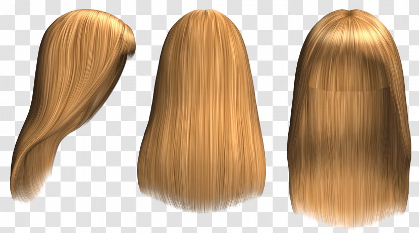 Long Hair Wig Artificial Integrations - Step Cutting - Card Transparent PNG