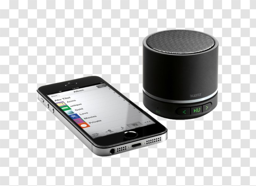 Wireless Speaker Loudspeaker Enclosure Bluetooth Leitz Complete Portable Mini - Electronic Device - Mp3 Player Transparent PNG