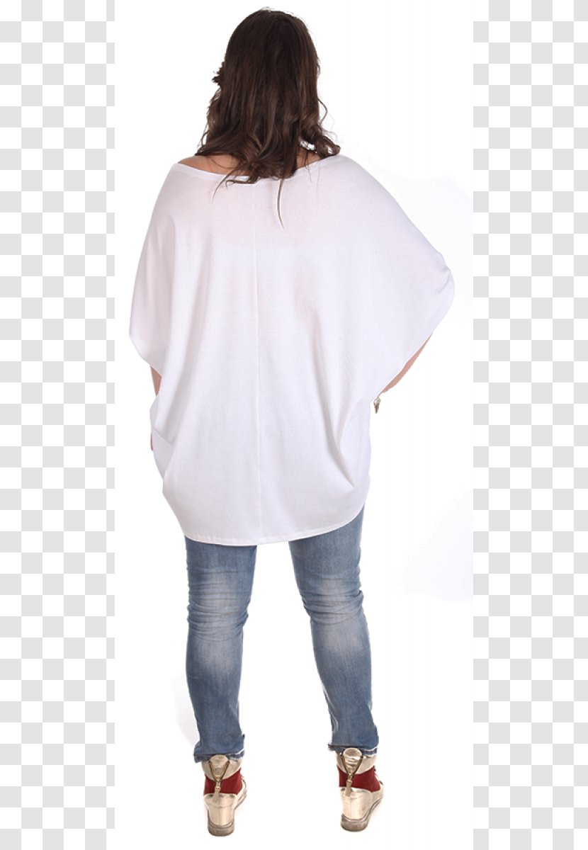Sleeve Shoulder Poncho Outerwear Blouse - Moda Transparent PNG