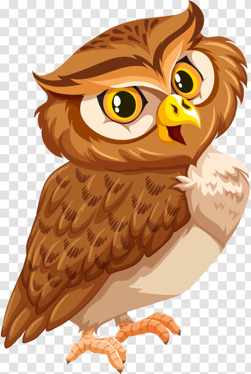 Tawny Owl Bird Clip Art Great Horned - Animation Transparent PNG