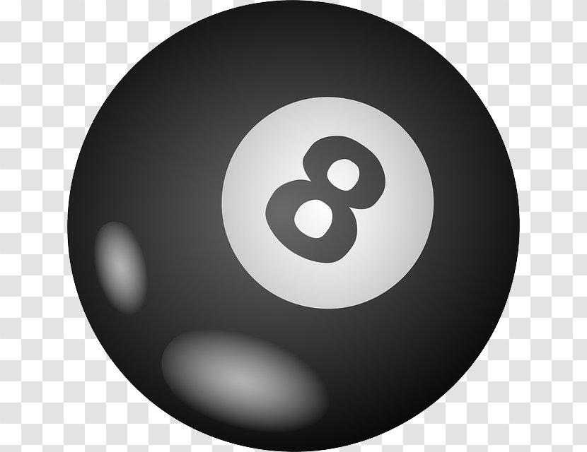 Magic 8-Ball Eight-ball Pool Billiards Billiard Balls - Silhouette Transparent PNG
