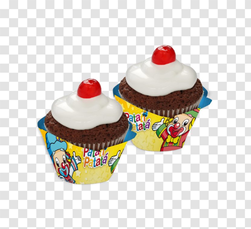 Cupcake Muffin Buttercream Patati Patatá Galinha Pintadinha - Food - Colored Cupcakes Transparent PNG