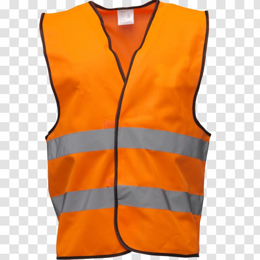 Armilla Reflectora Orange High-visibility Clothing Gilets - Promotion Transparent PNG