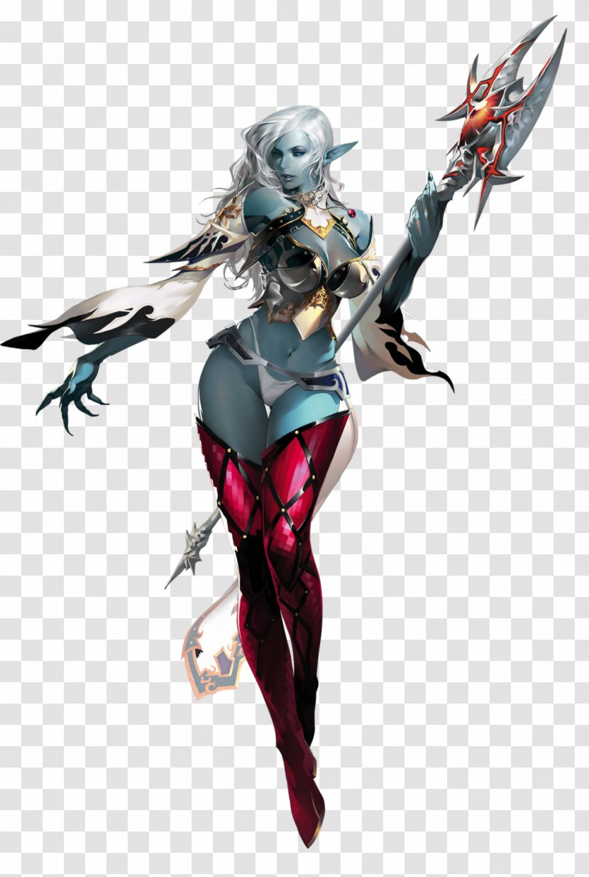 Lineage II Dark Elves In Fiction Drawing Character - Heart - Elf Transparent PNG
