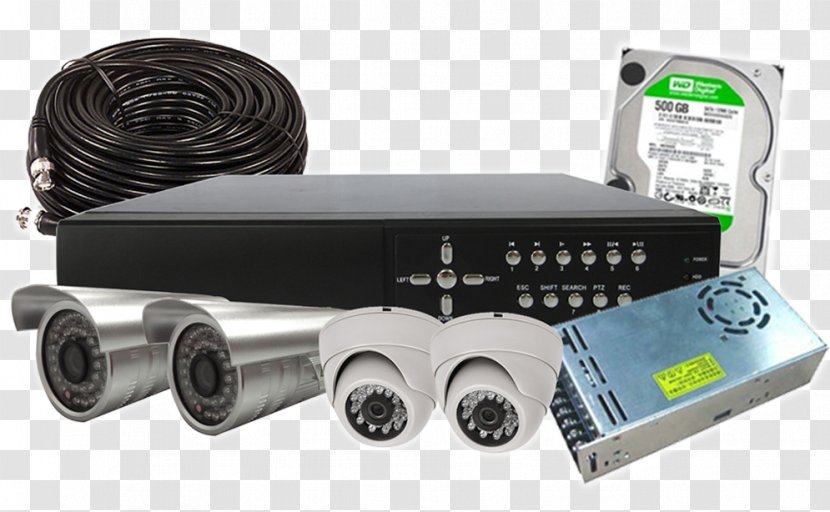 Closed-circuit Television Camera Surveillance Wireless Security - Electronic Component Transparent PNG