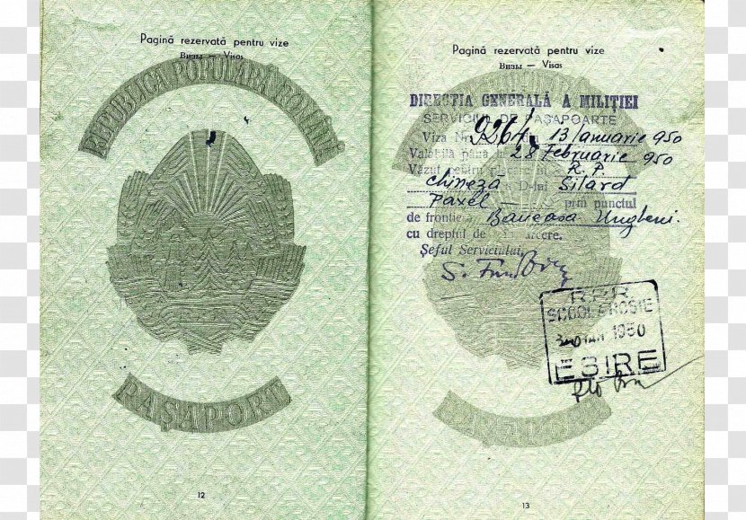 Paper Animal Font - Diplomatic Passport Transparent PNG