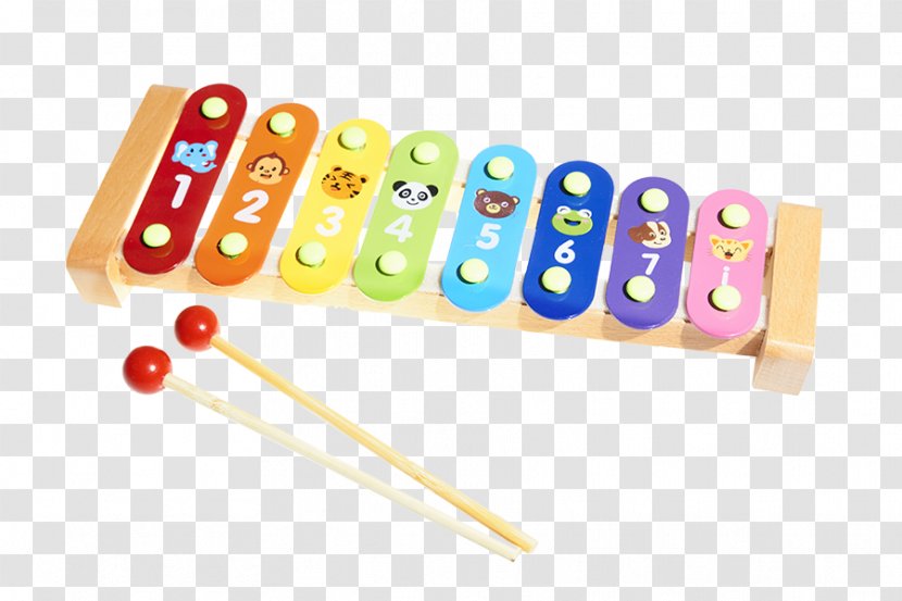 Toy Xylophone Piano Electric Guitar Percussion - Cartoon Transparent PNG