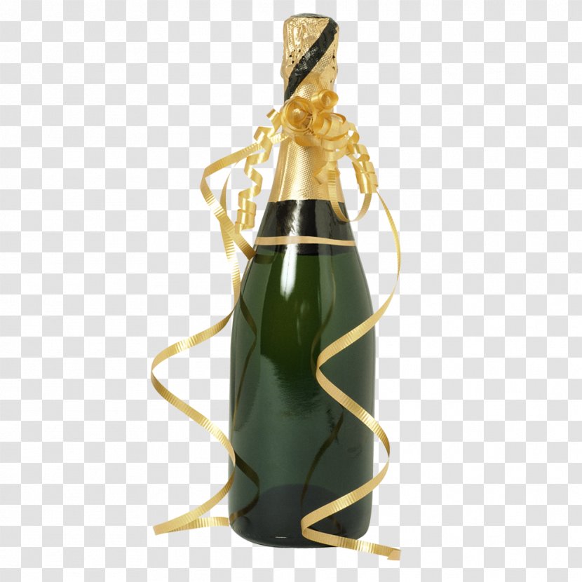 Champagne Wine Bottle - Bucket Transparent PNG