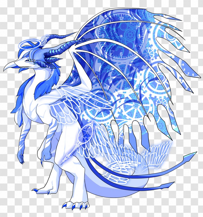 Dragon Electric Blue - Art - Village Transparent PNG