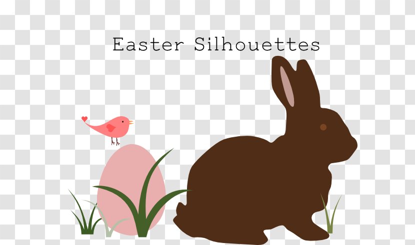 Clip Art Hare Easter Bunny Rabbit Image - Mammal - Spring Silhouette Transparent PNG