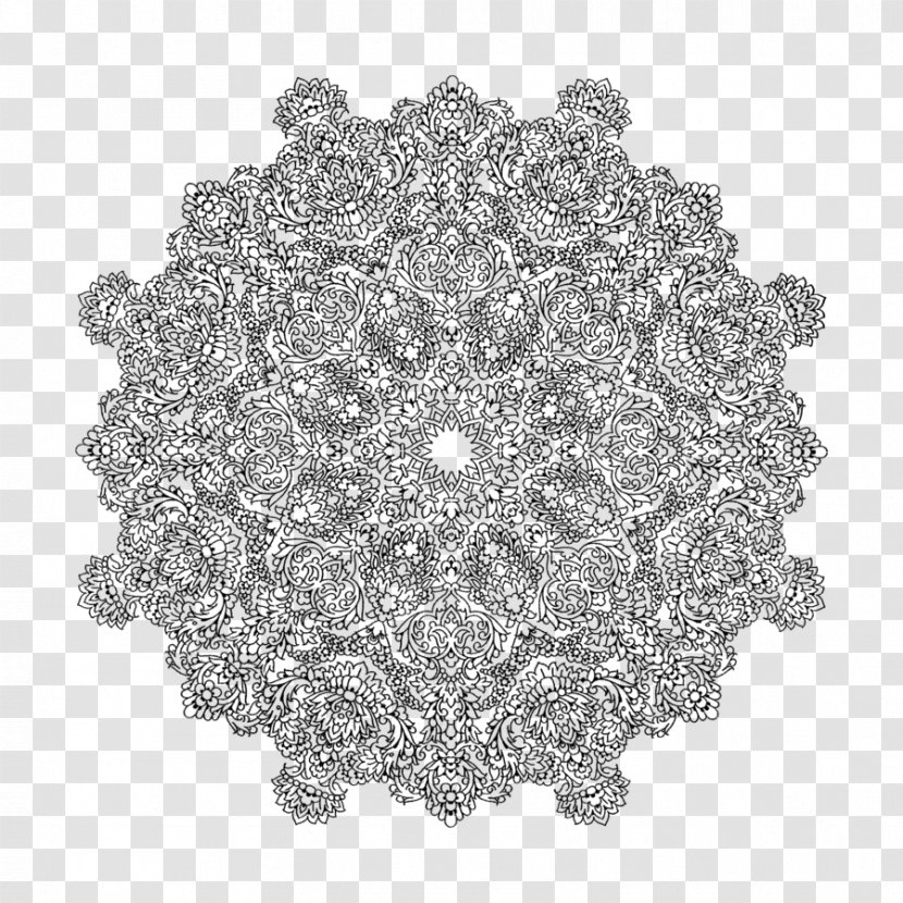 Doily Art Pattern - Islam Motif Transparent PNG