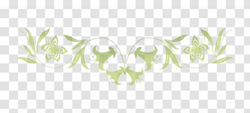 Green Pattern - Rectangle - Leaves Dividing Line Transparent PNG