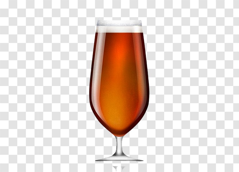 Beer Cocktail Lager Wine Glass Bitter - Stemware - Vector Goblet Transparent PNG