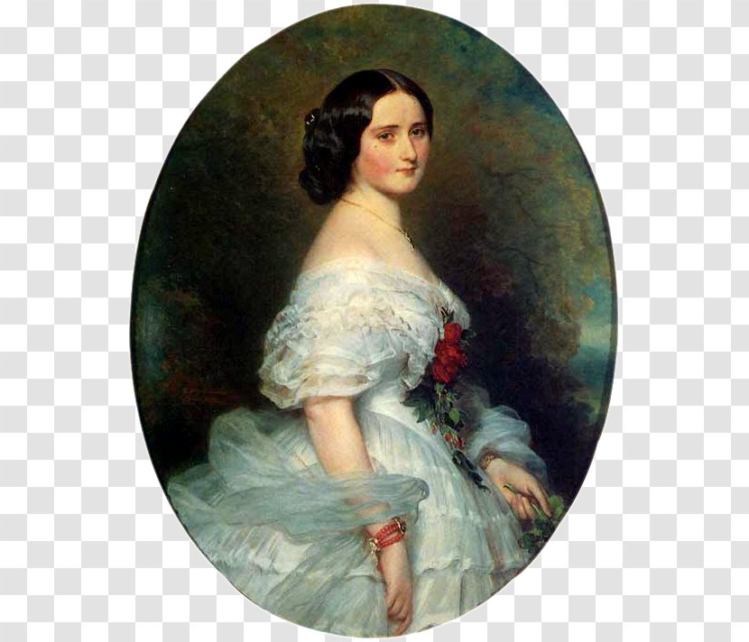 Sofia Sergeyevna Trubetskaya Germany Maria Louise Of Wagram Princess Murat Franz Xaver Winterhalter, 1805-1873: Catalogue Raisonne Portrait - Lithography - Painting Transparent PNG