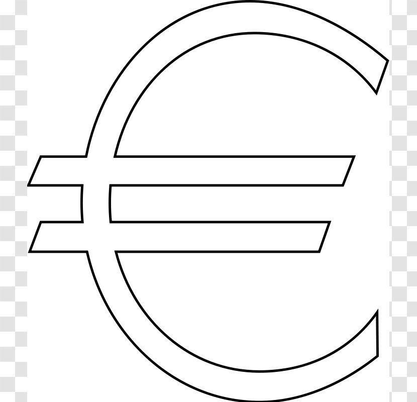Euro Sign European Union Symbol Clip Art - Heart - Dollar Outline Transparent PNG