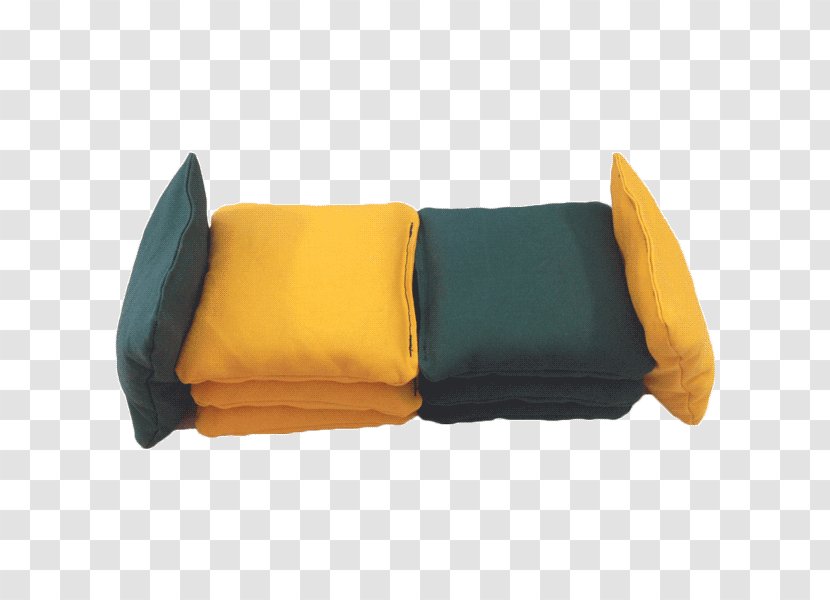 Cornhole Bag Couch Cushion Textile - Yellow Transparent PNG