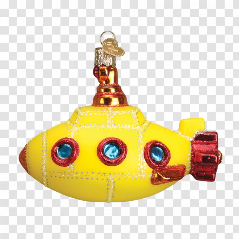 Christmas Ornament Yellow Submarine The Beatles - Decoration - Hand-painted Food Material Transparent PNG