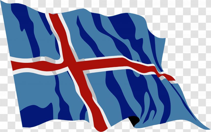 Flag Background - Nordic Cross - Electric Blue Transparent PNG