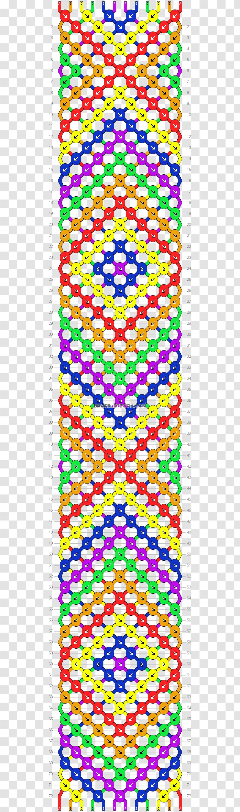 Rainbow Loom Friendship Bracelet Pattern Transparent PNG