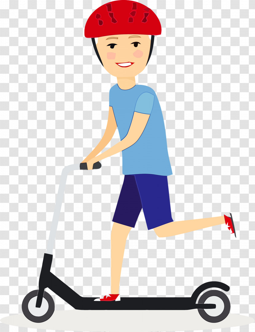 Kick Scooter Vehicle Play Riding Toy Recreation Transparent PNG