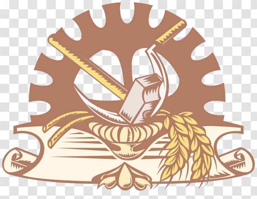Hammer And Sickle Wheat Illustration - Photography - Gear Transparent PNG
