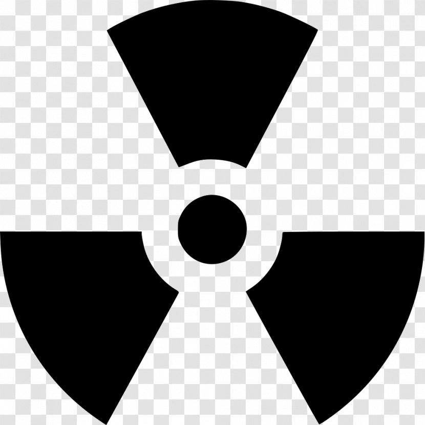 Nuclear Weapon Radioactive Decay Power Physics Clip Art - Black - Symbol Transparent PNG