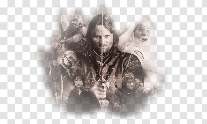 The Lord Of Rings Dice Building Game Gollum Bilbo Baggins Art - Poster - Aragorn Transparent PNG