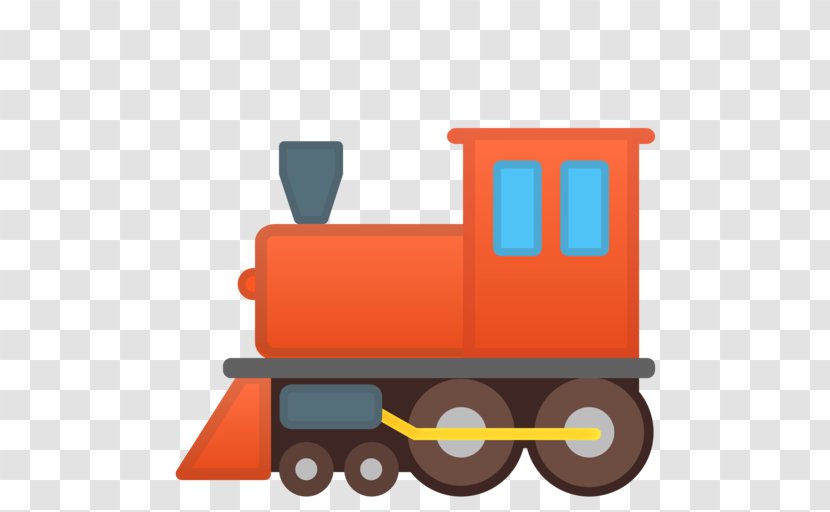 Train Rail Transport Locomotive Emoji Clip Art - Vehicle Transparent PNG