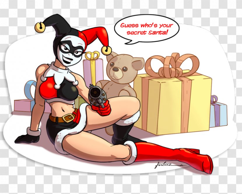 Harley Quinn Batman Drawing Christmas - Food Transparent PNG