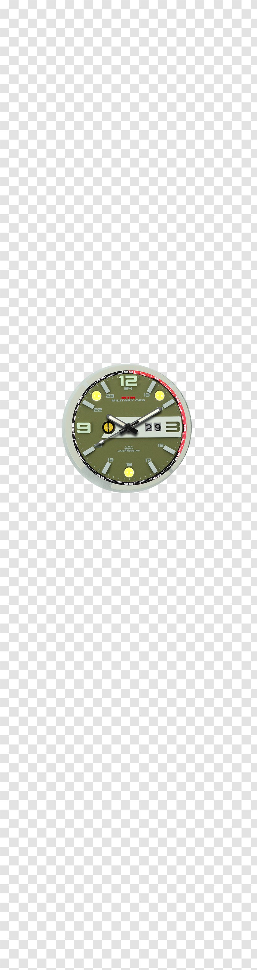 Military Watch Dial Green Transparent PNG