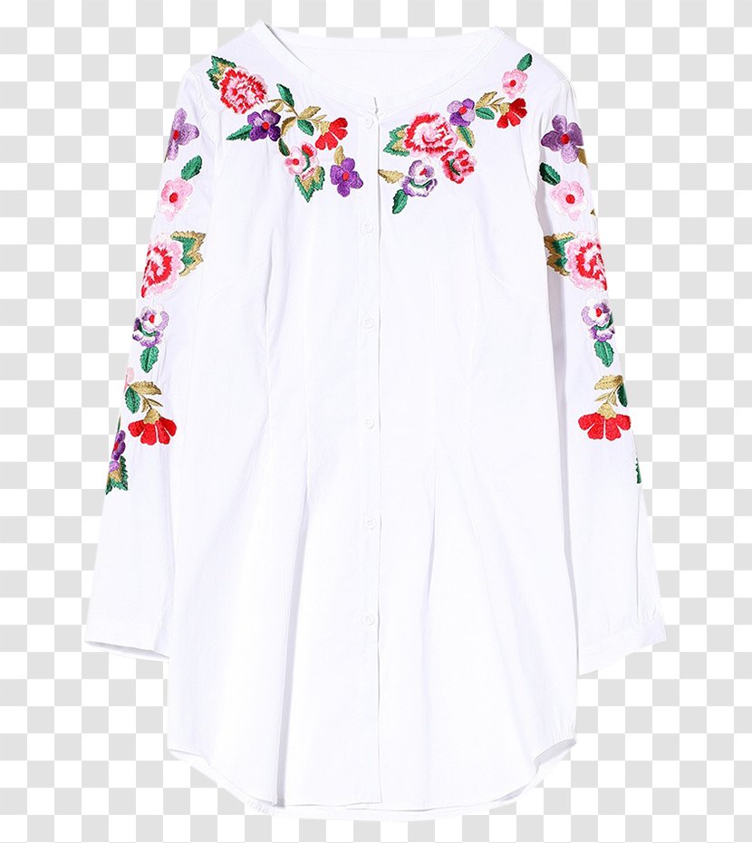 T-shirt Sleeve Blouse Hoodie Fashion - Collar - White Dress Shirt Transparent PNG