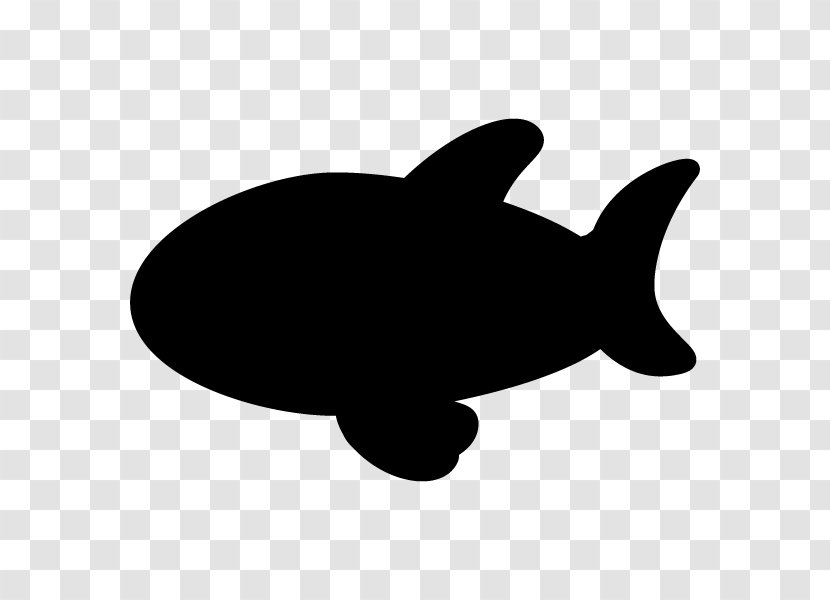 Shark Silhouette Black And White Clip Art Transparent PNG