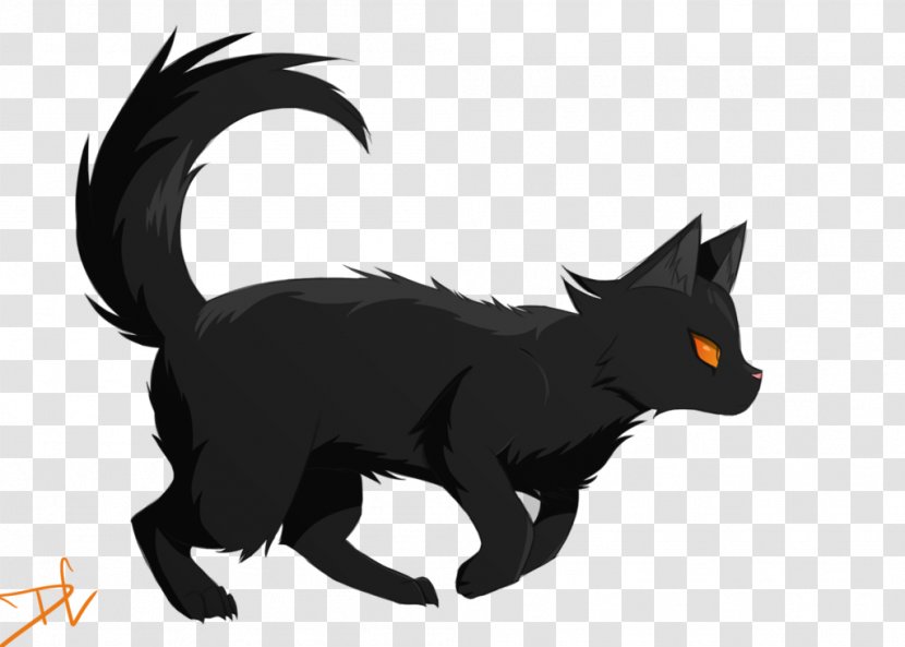 Whiskers Black Cat Yellowfang's Secret Into The Wild - Carnivoran Transparent PNG