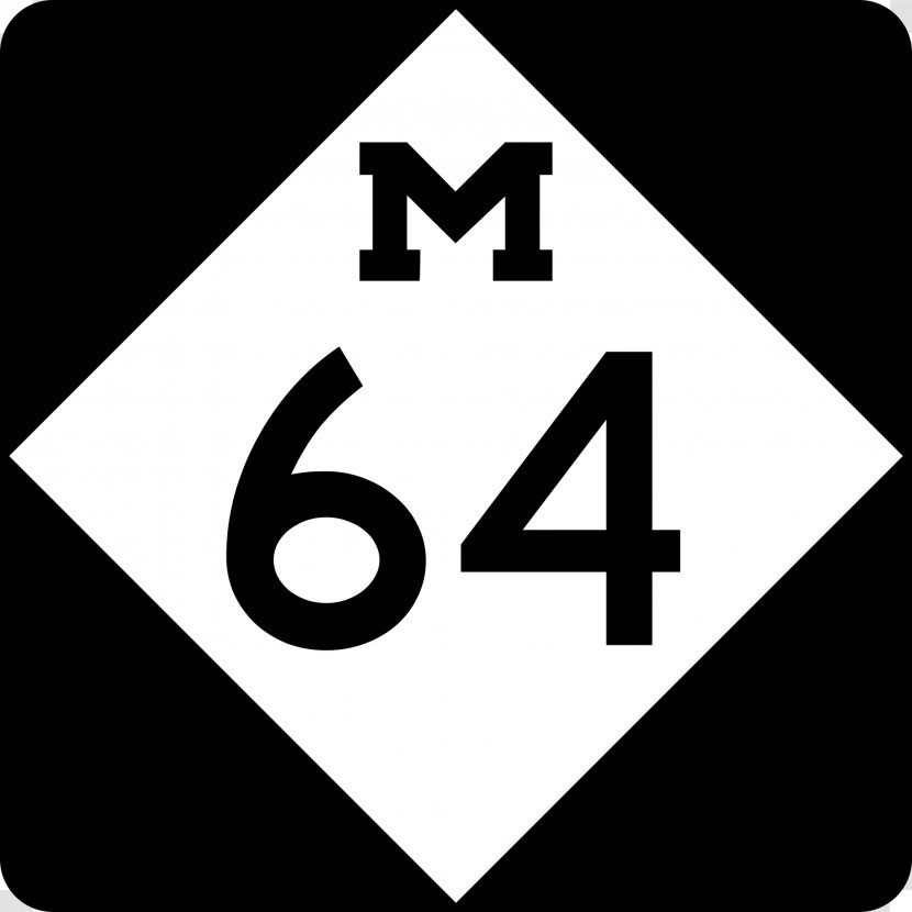 M-231 Michigan State Trunkline Highway System Oscoda County, M-53 Lake City - Logo - Long Shadow Numbers Transparent PNG