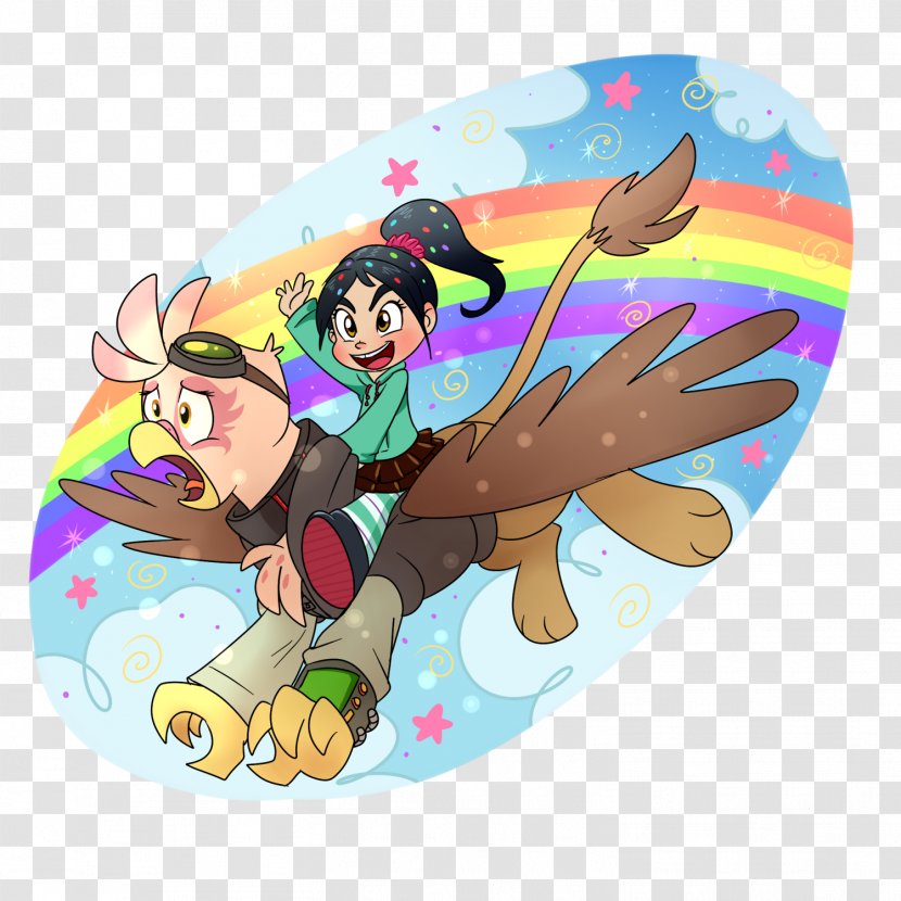 Vanellope Von Schweetz Pony Pinkie Pie Cartoon Twilight Sparkle - Full Double Rainbow Arch Transparent PNG