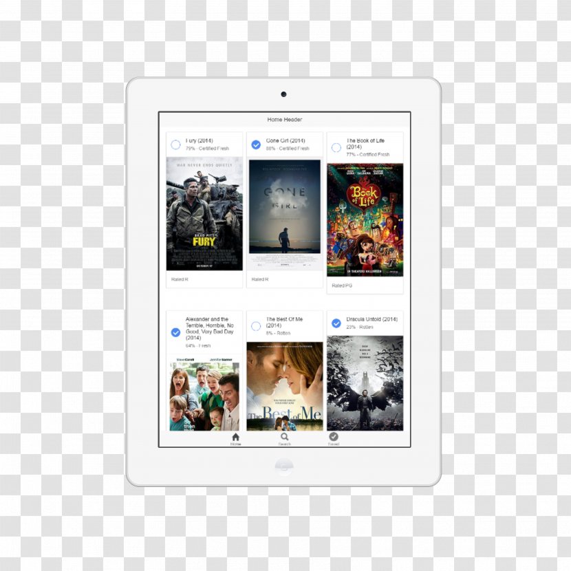 Ionic Template Android Apache Cordova - White Ipad Transparent PNG