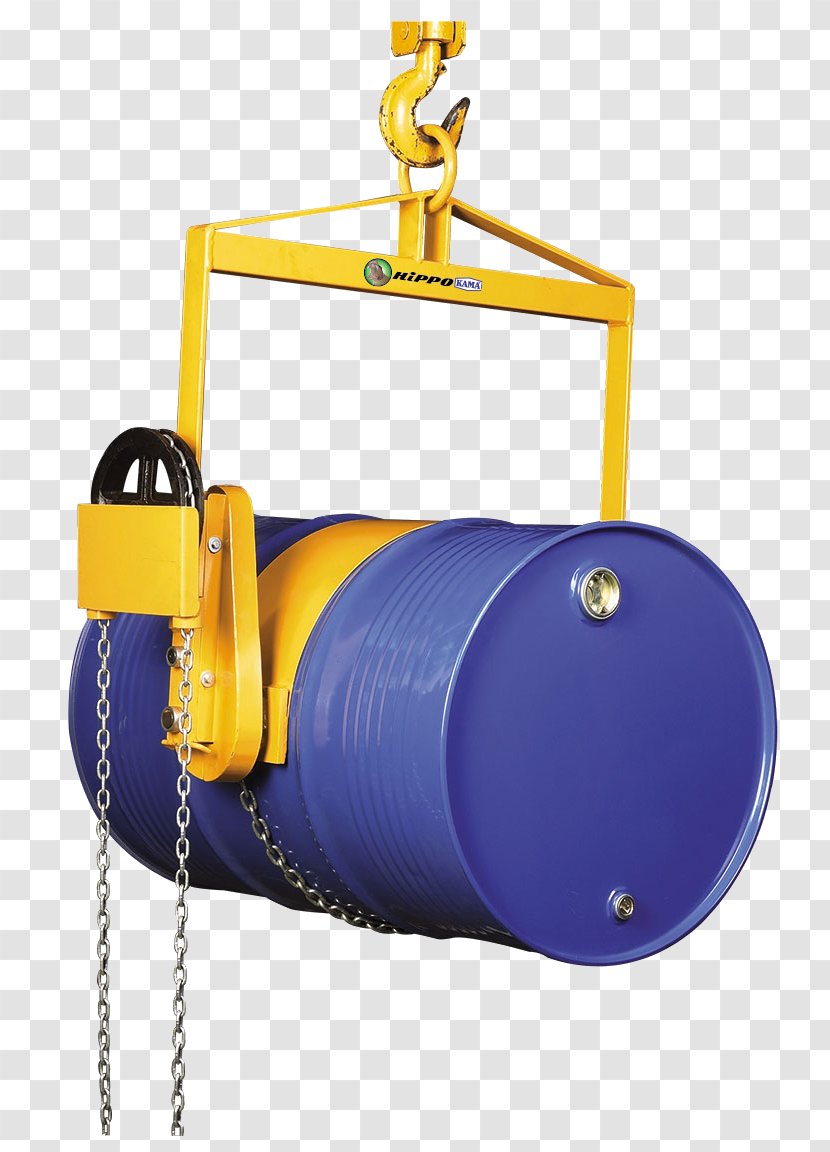 Drum Handler Forklift Barrel Material Handling - Crane Transparent PNG