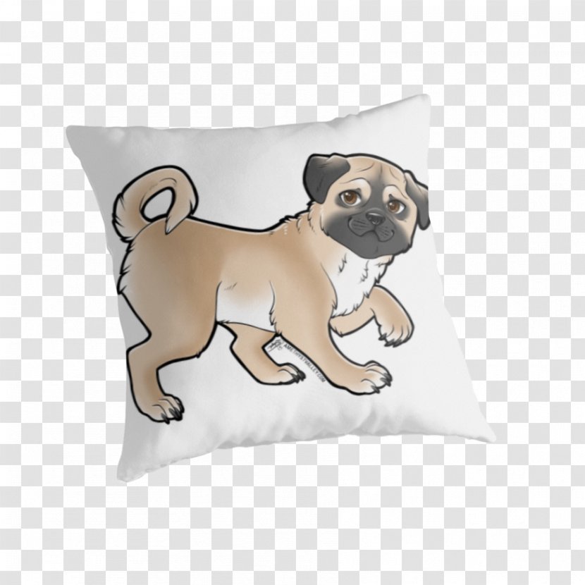 Pug Puppy Dog Breed Pillow Cushion - Tree Transparent PNG