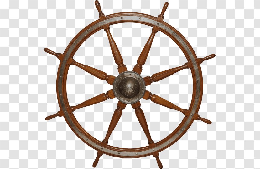 Ship's Wheel Wagon Clip Art - Bicycle - Ship Transparent PNG