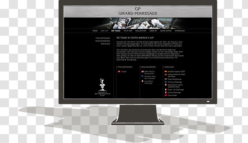 Computer Monitors Multimedia Product Design Brand - Media - Americas Cup Transparent PNG