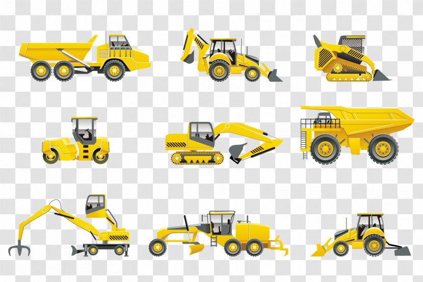Heavy Machinery Excavator Construction Backhoe - Play Vehicle - Digger Transparent PNG