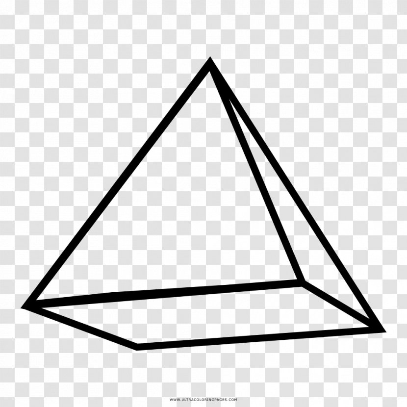 Pyramid Drawing Coloring Book Triangle Line - Symmetry Transparent PNG