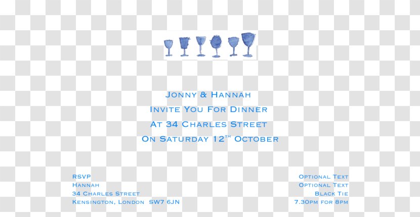 Brand Organization Water Line Font - Dinner Party Invitation Transparent PNG