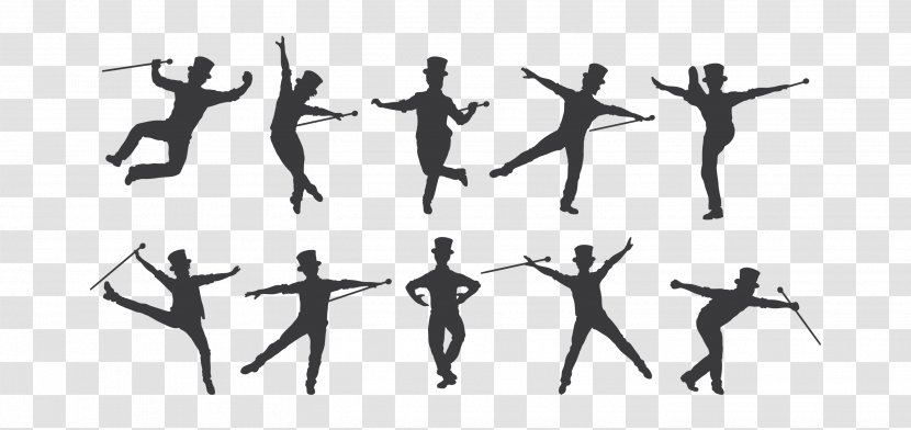 Silhouette Tap Dance Drawing - Various Floral Pattern Transparent PNG